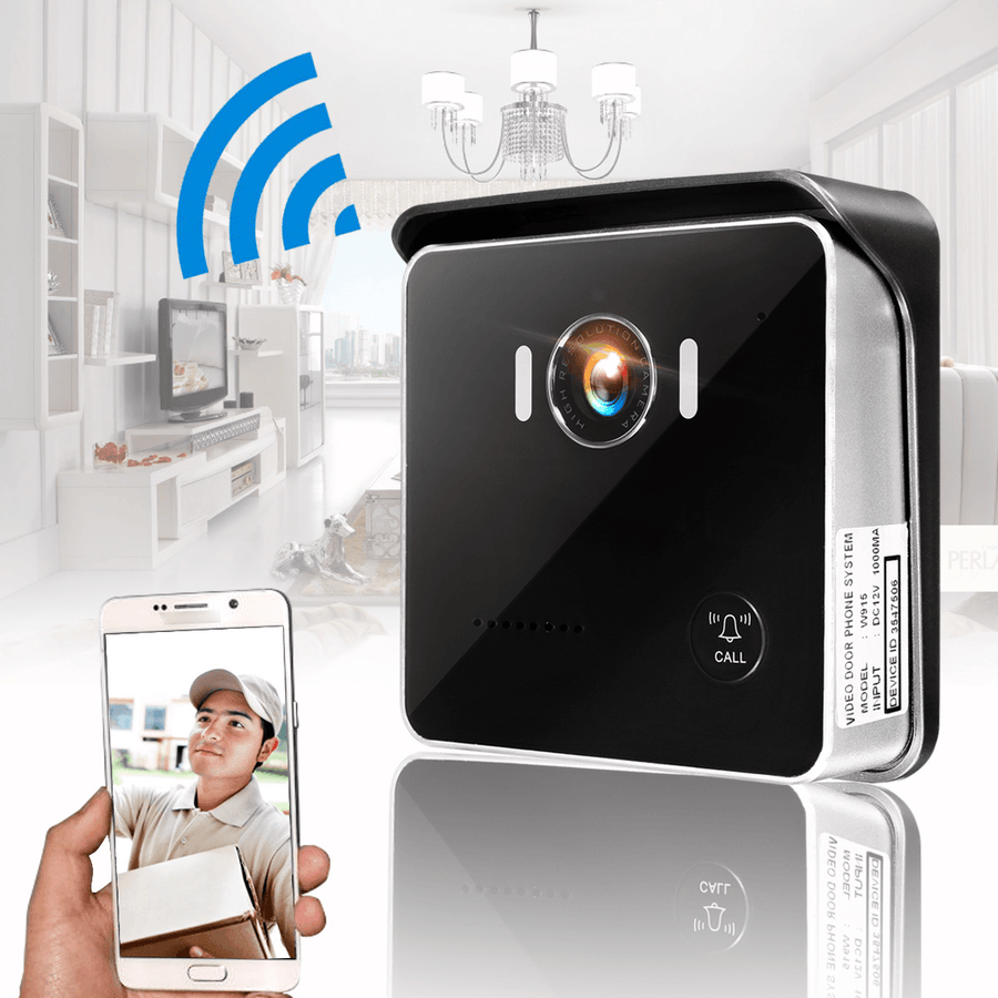 Wireless Doorbell Camera Wifi Remote Video Door Intercom IR Security Bell Phone - MRSLM