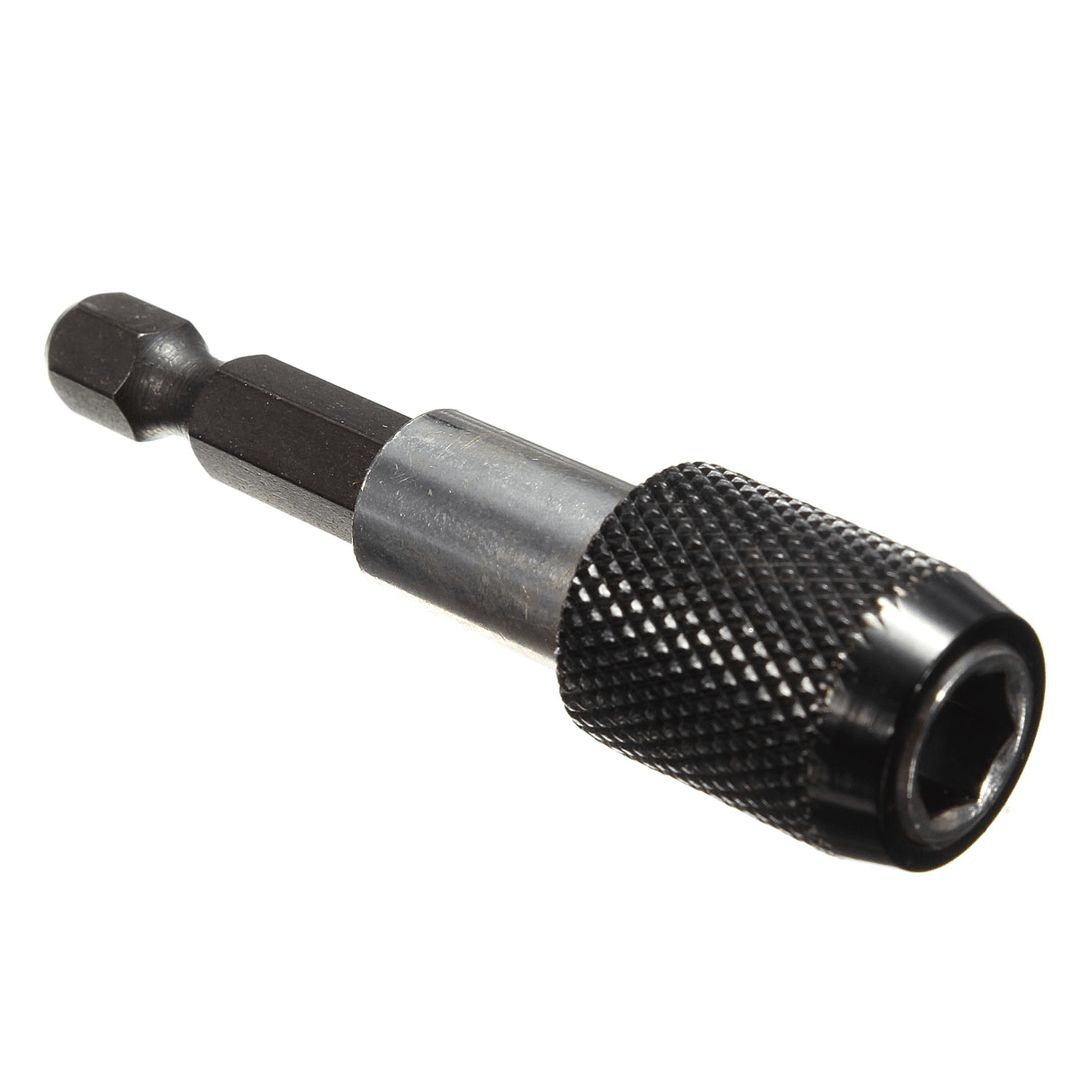 1PC Black 1/4" Hex Shank 60Mm Quick Release Magnetic Screwdriver Bit Holder