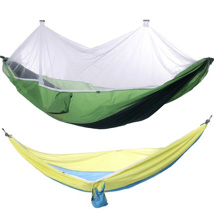 Double Ultra-Thin Anti-Mosquito Net Hammock with Nylon Polyester for Outdoor