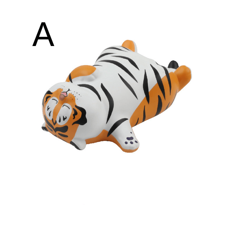 Fat Tiger Car Ornaments Cute Cartoon Little Tiger Car Doll Interior Decorations