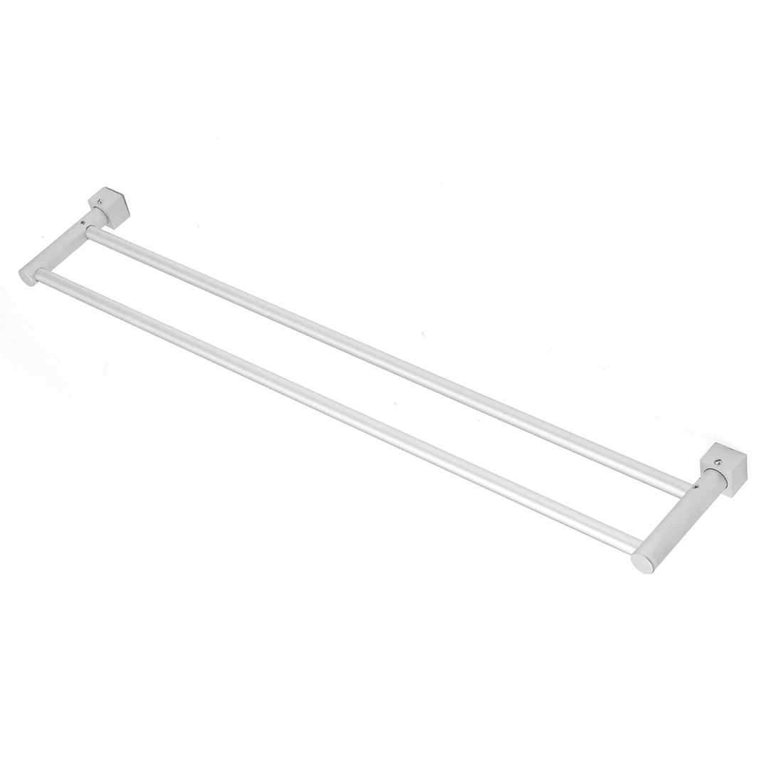 Aluminum Double Single Shelf Wall Mounted Towel Holder Bathroom Rack