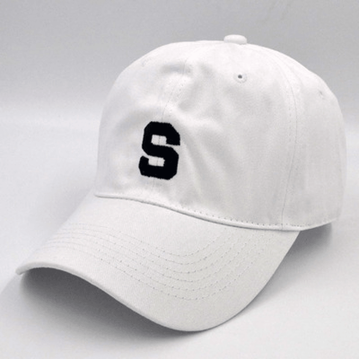 Three Bar Baseball Cap Men'S Soft Top Casual