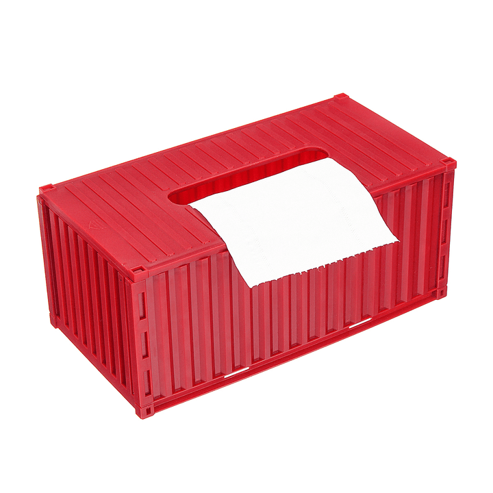 Tissue Napkin Box Shipping Container Paper Cover Storage Holder Home Office Car Case