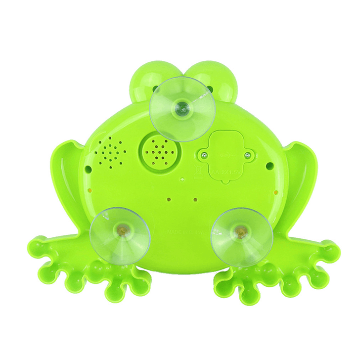 Big Frog Automatic Bubble Blower Music Bubble Maker Baby Bath Toy Bathtub Soap Bubble Machine