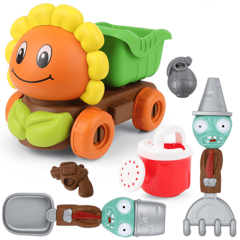 Large Beach Toy Car Plant Story Summer Thicken Beach Set