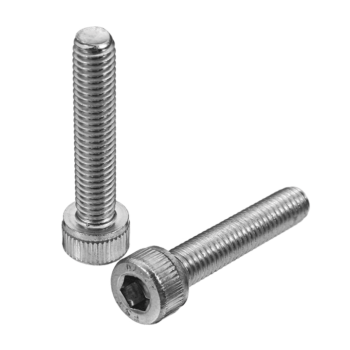 Suleve‚Ñ¢ M5SH4 50Pcs M5 Stainless Steel Hex Socket Cap Head Screws Bolts 8-30Mm Optional Length - MRSLM