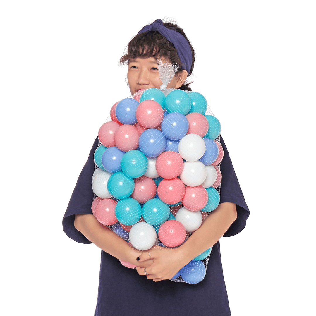 100Pcs/Lot Eco-Friendly Colorful Macarons Ball Pits Soft Plastic Ocean Ball Water Ocean Wave Ball Toys for Children Kid Baby