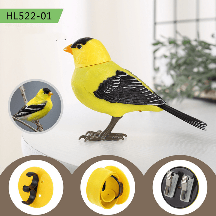 The Simulation Electric Singing Bird Toy Will Call and Move