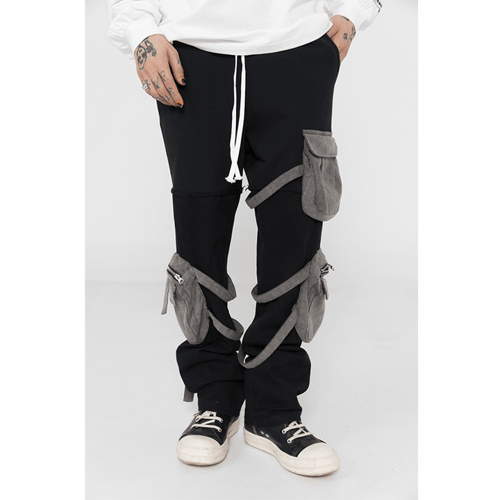 American High Street Stitching Camouflage Three-Dimensional Multi-Pocket Pant