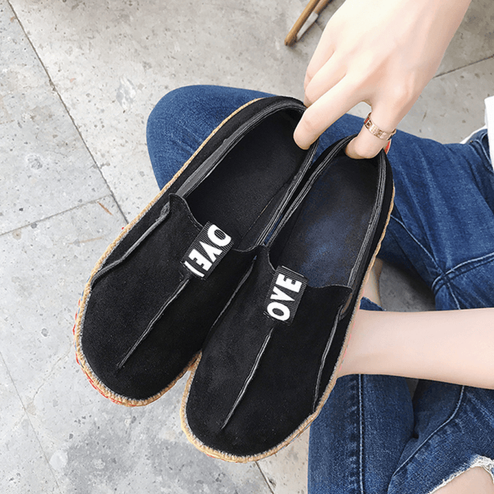 Women Soft Sole Pure Color Flat Loafers - MRSLM