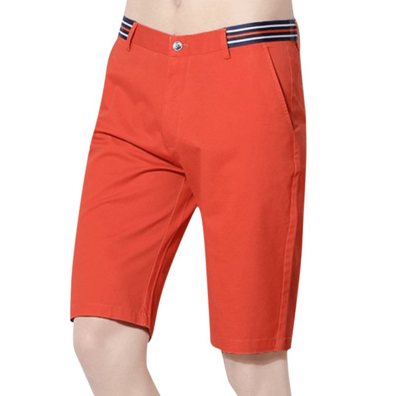 Summer Cotton Knee-Length Outdoor Cargo Pants for Men