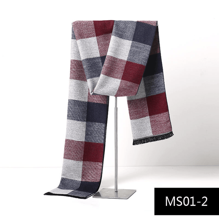 Men'S Autumn and Winter Cashmere Warm Scarf