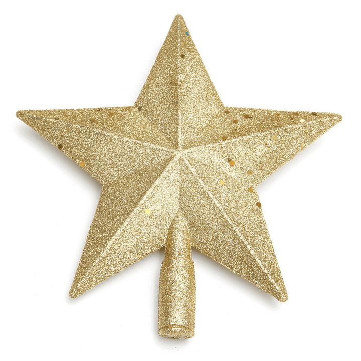 3D Shinny Glitter Star Christmas Tree Topper Xmas Decoration