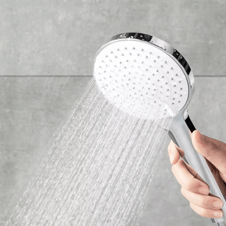 Tinymu Pressurized Shower Head Sets 110Mm Large Shower Panel 3 Shower Mode Stainless Steel Water Hose Faucet Lifting Rod Bathroom Shower Sets From