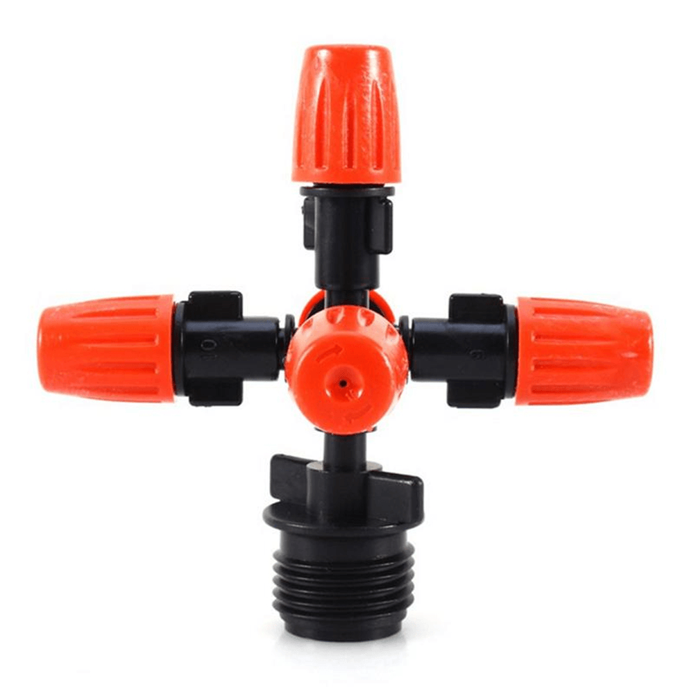 5 Head Adjustable Nozzles 360¬∞ Automatic Rotating Mist Spray Lawn Sprinkler Atomizer Garden Watering Accessory