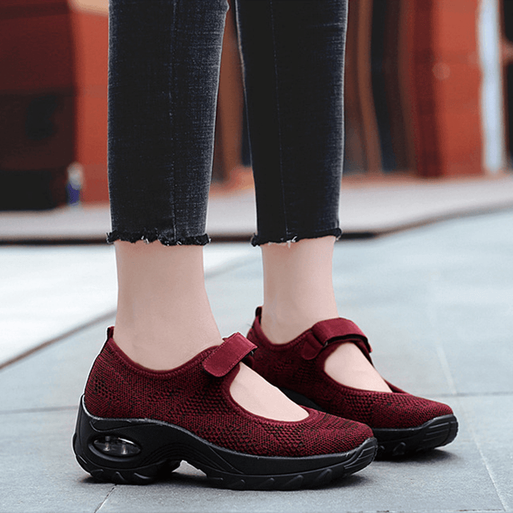 Women Casual Mesh Hollow Out Platform Sneaker