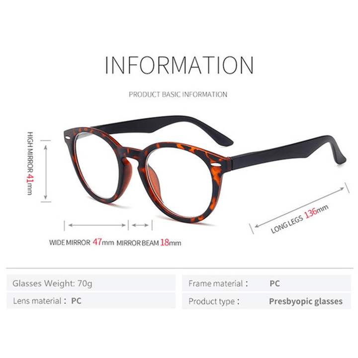 HD Lightweight Full Frame Reader Reading Glasses