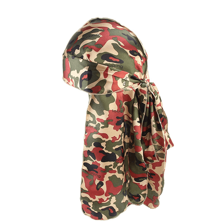 Anti-Silk Print Cape Long Tail Pirate Hat