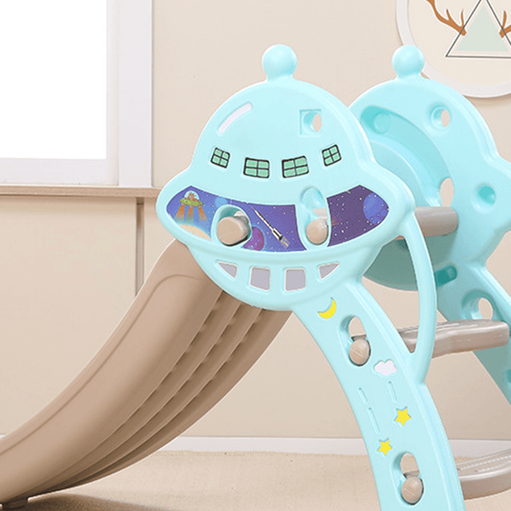 3 in 1 Toddler Slide and Swing Set Climber Slide Playset Equipped with Climbing Ladder Slide Basketball Hoop Christmas Gifts