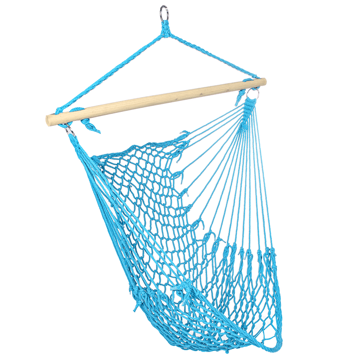 Hammock Chair Swing Hanging Rope Seat Net Chair Tree Outdoor Patio Indoor 200Kg