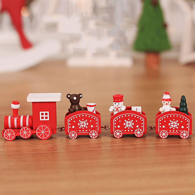 Wooden Train Children Kindergarten Holiday Christmas Gifts