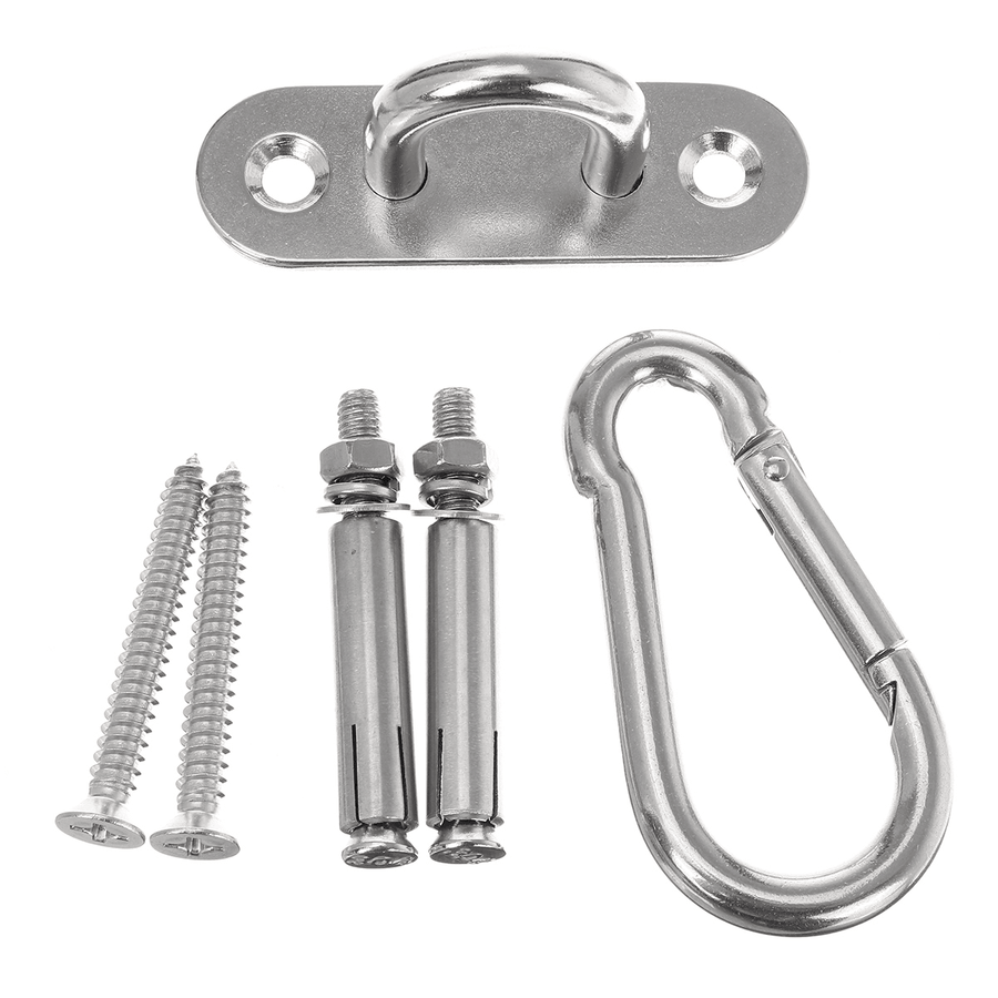 Swing Swivel Hook for Hammock Wall Fixing Plate Hardware Stainless Steel Kit - MRSLM