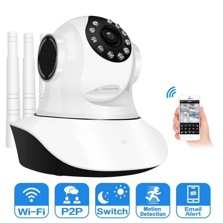 Jooan C6C HD 1080P WIFI IP Camera 11 LED PT 360¬∞ Built-In Antenna IP Camera Moving Detection Two-Way Audio Baby Monitors