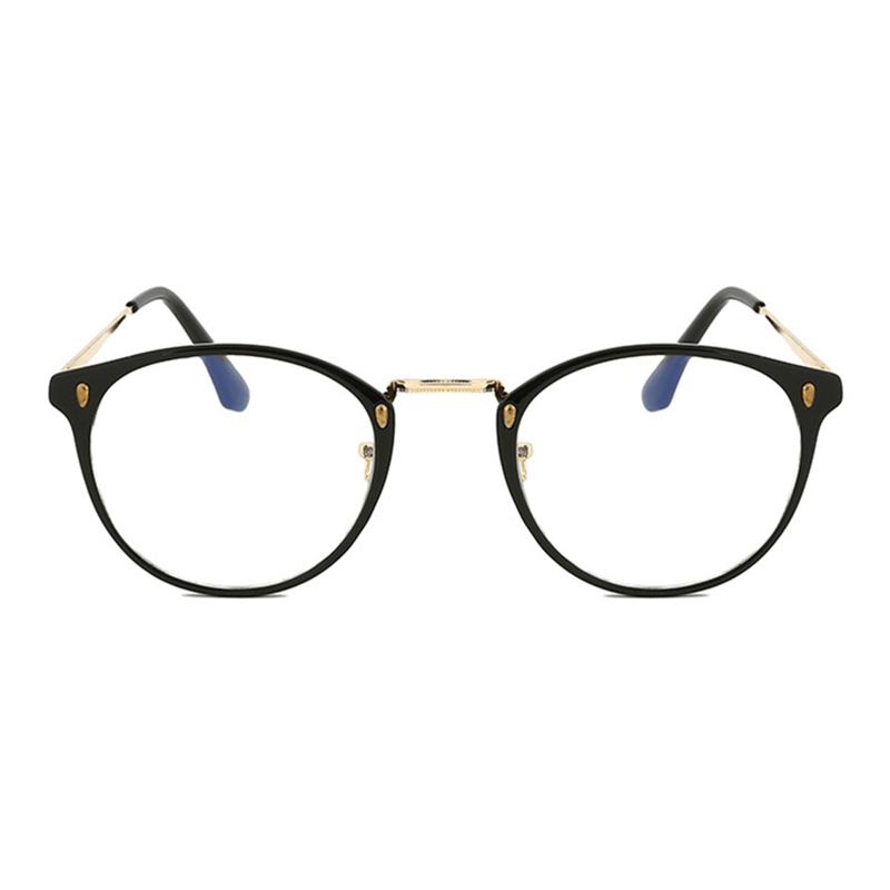 Women Men Metal Frame Blue Light Blocking Glasses