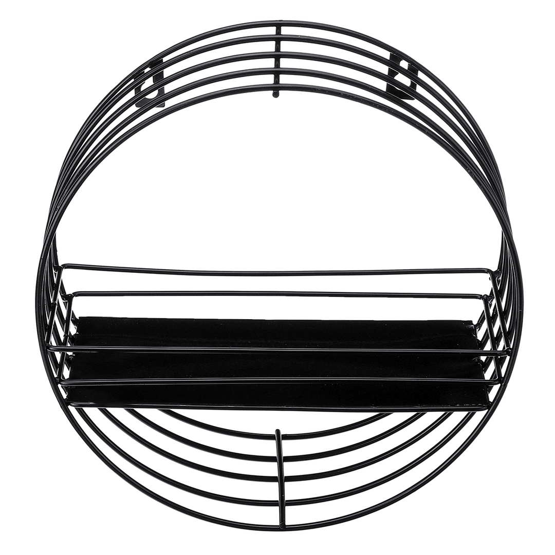 1 Tier Wall Shelf Iron Hanging Storage Holder Display Rack Organizer Home Decor