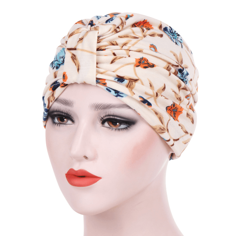 Women Summer Muslin Cotton Beanie Hat