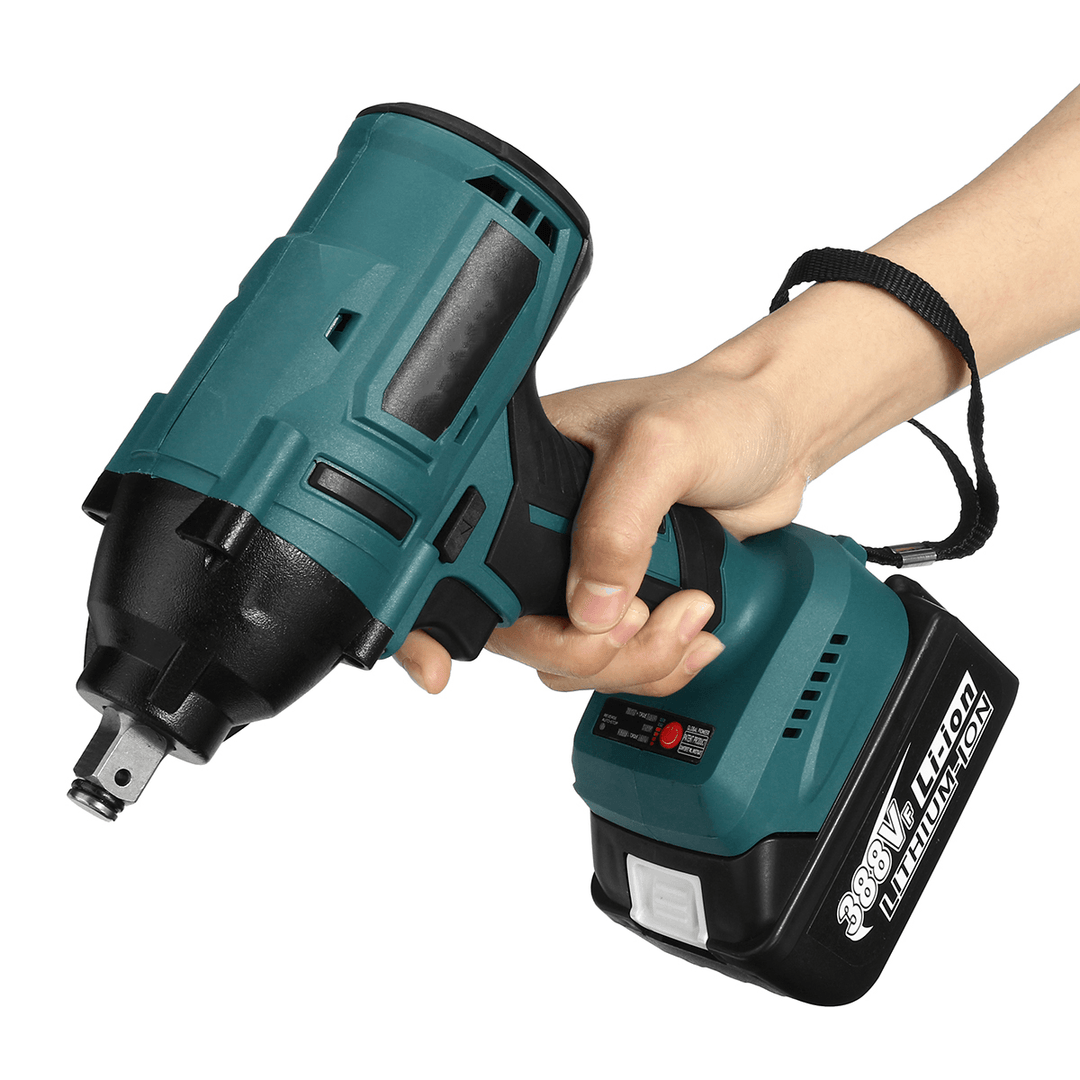 350N.M 2.4Ah 800W Brushless Electric Impact Wrench 3/4-Inch Socket Wrench W/ None/1Pc/2Pcs Battery