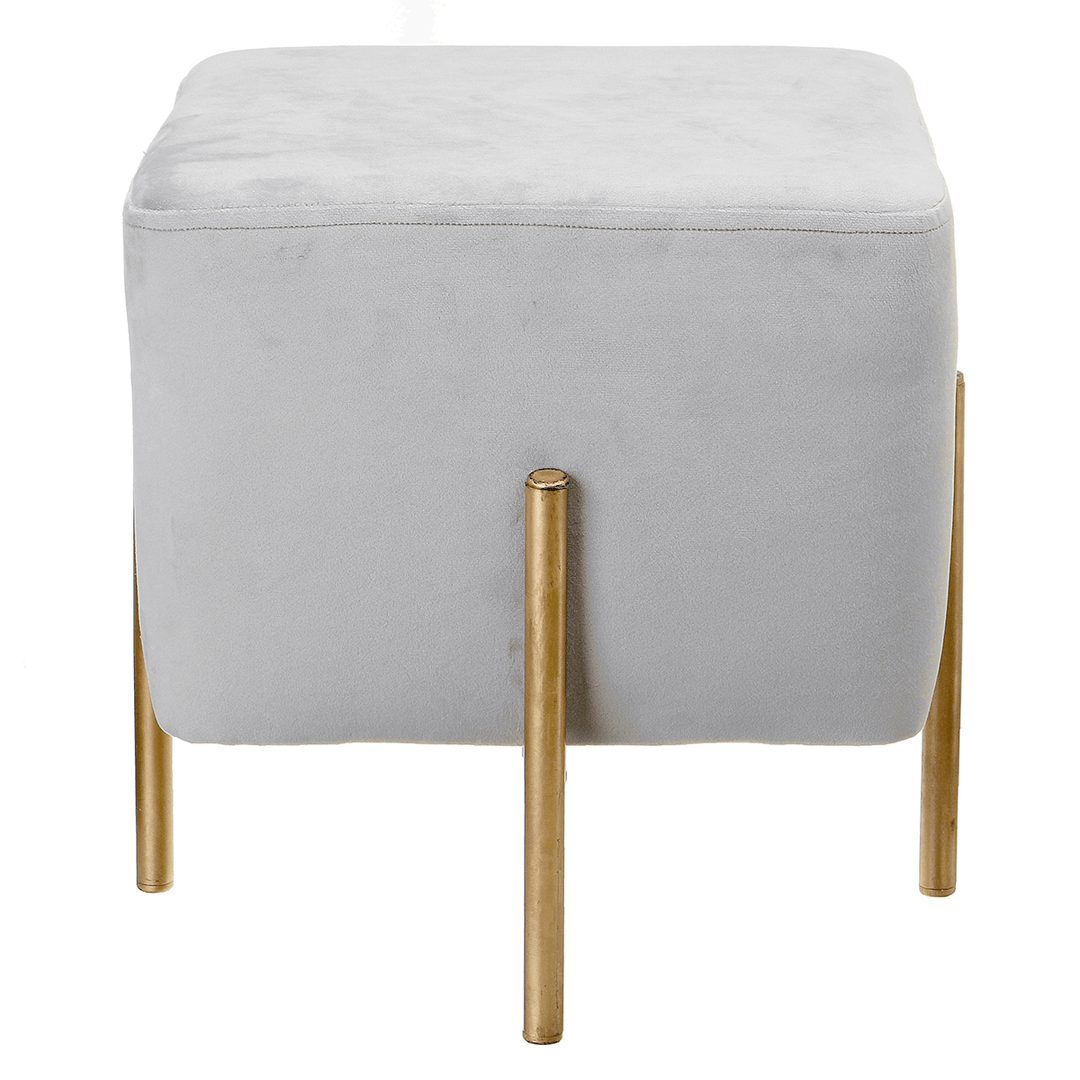 Velvet Cubic Stool Fabric Shoe Bench Seat Stool Modern Chair Ottomans Sofa Footstool Home Doorway Clothing Store Furniture Decoration