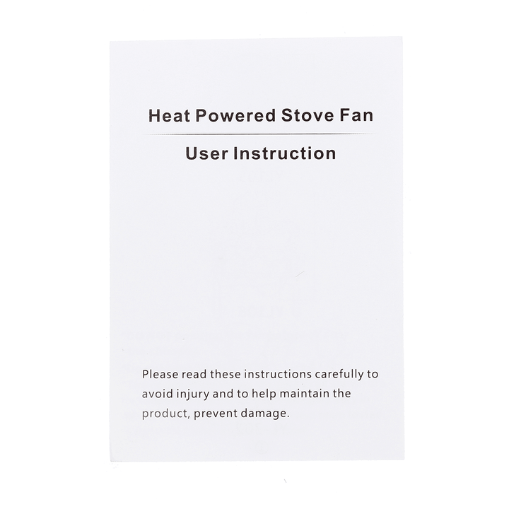 4 Blades Heat Powered Stove Fireplace Fan Silent Wall Mounted Eco-Friendly Heat Circulation Eco Fan