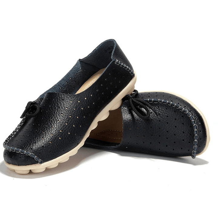 New Women Flats Soft Comfortable Lace-Up Casual Fashion Flat Loafers Shoes