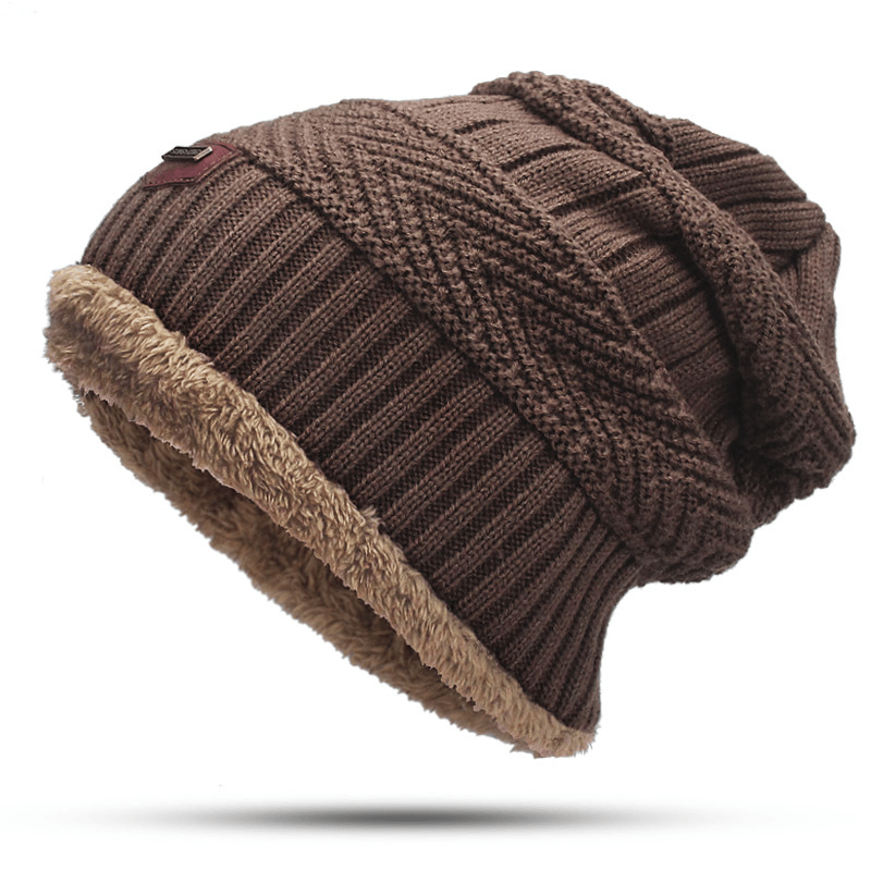 Autumn Winter Hats and Scarves for Men and Women with Velvet Thick