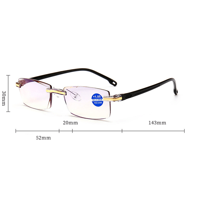 Women round Rimless Reader Reading Glasses