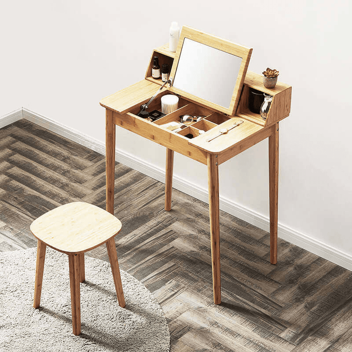 CHENGSHE Multi-Function Flip Desk Bedroom Dressing Wooden Table From