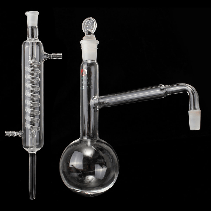 250Ml 14/23 Glass Distillation Apparatus Laboratory Chemistry Lab Glassware Kits