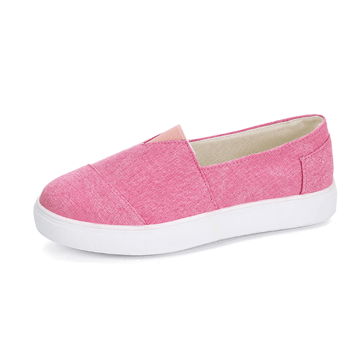 Solid Color Slip on Loafers