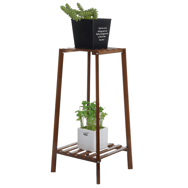 MUMAREN 2009TXHJ 2/3/4 Tier Wooden Plant Flower Pot Display Stand Shelf Storage Rack Indoor Garden - MRSLM