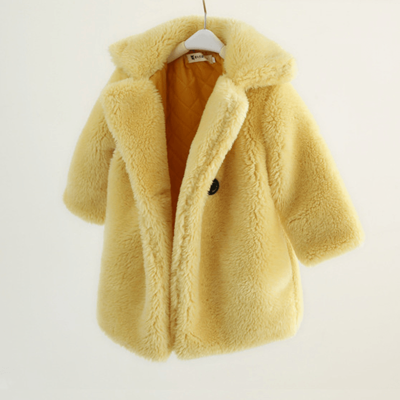 Big Kids Fur Coat Imitation in Autumn and Winter Coat - MRSLM