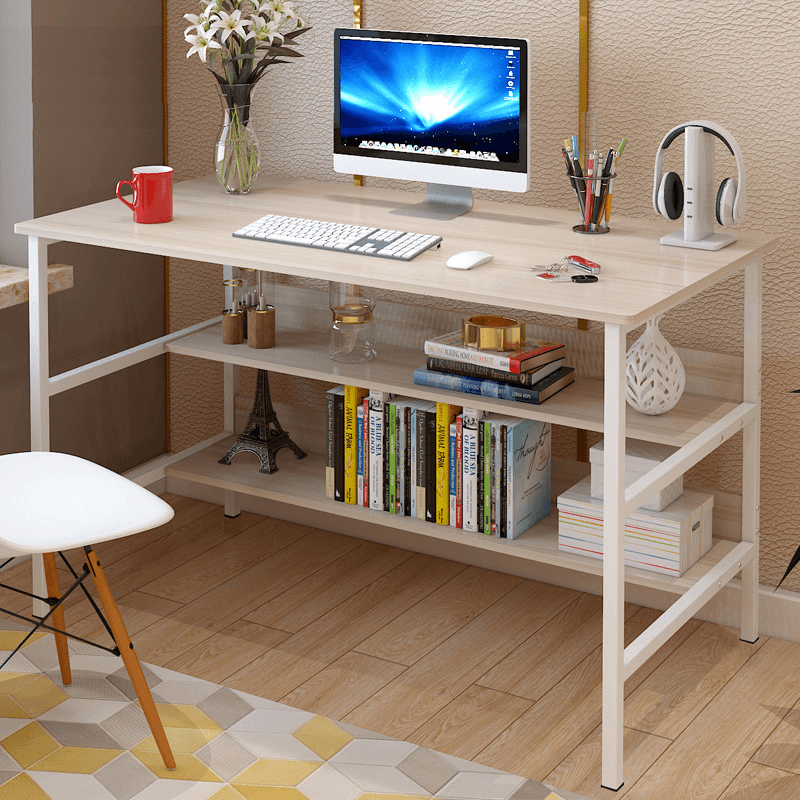 120X45X73Cm Laptop Computer Desk Study Table Storage Home Office Workstation Kit