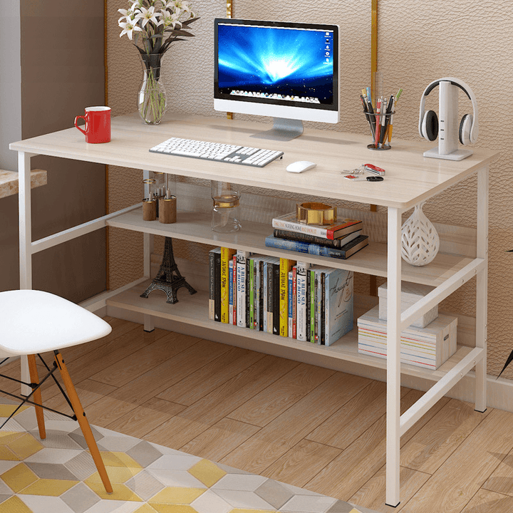 120X45X73Cm Laptop Computer Desk Study Table Storage Home Office Workstation Kit