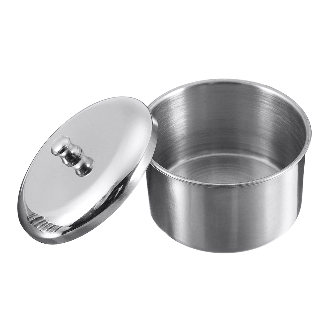 3Pcs Stainless Steel Dappen Dish Liquid & Powder Holder Base Organizer Tools Kit