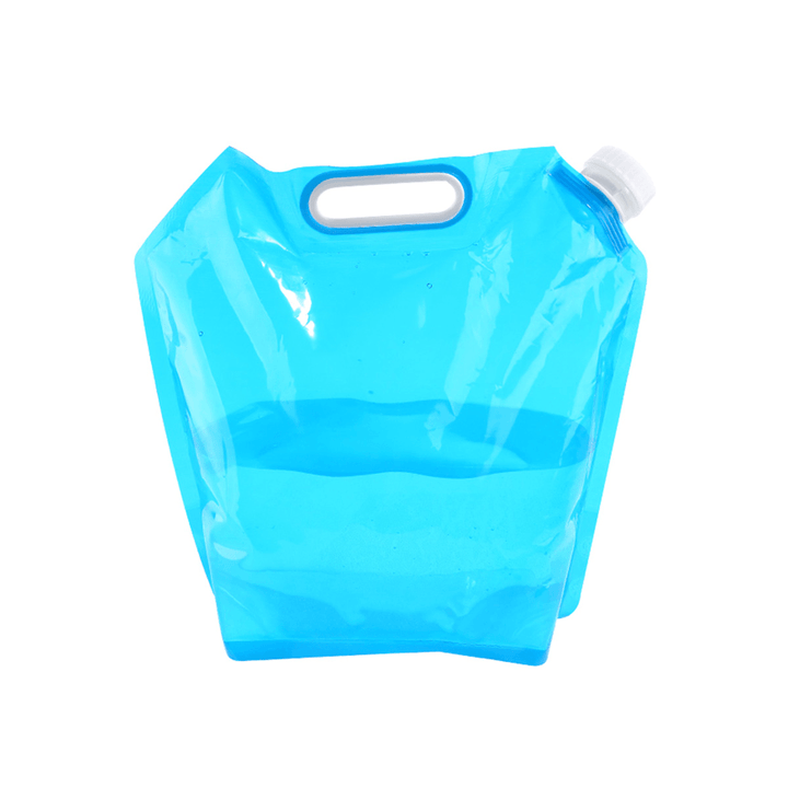 5L/10L Portable PVC Eco-Friendly Foldable Water Storage Bag Outdoor Camping Traveling Water Bucket - MRSLM