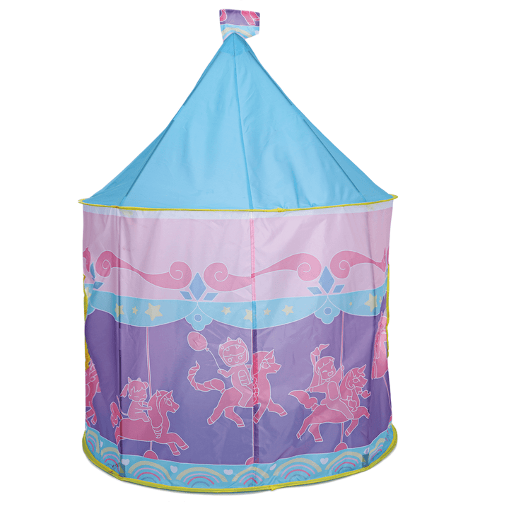 Portable Popup Kids Play Tent Children Princess Play Tent Castle Foldable Games Playhouse with Carry Bag for Boys and Girls