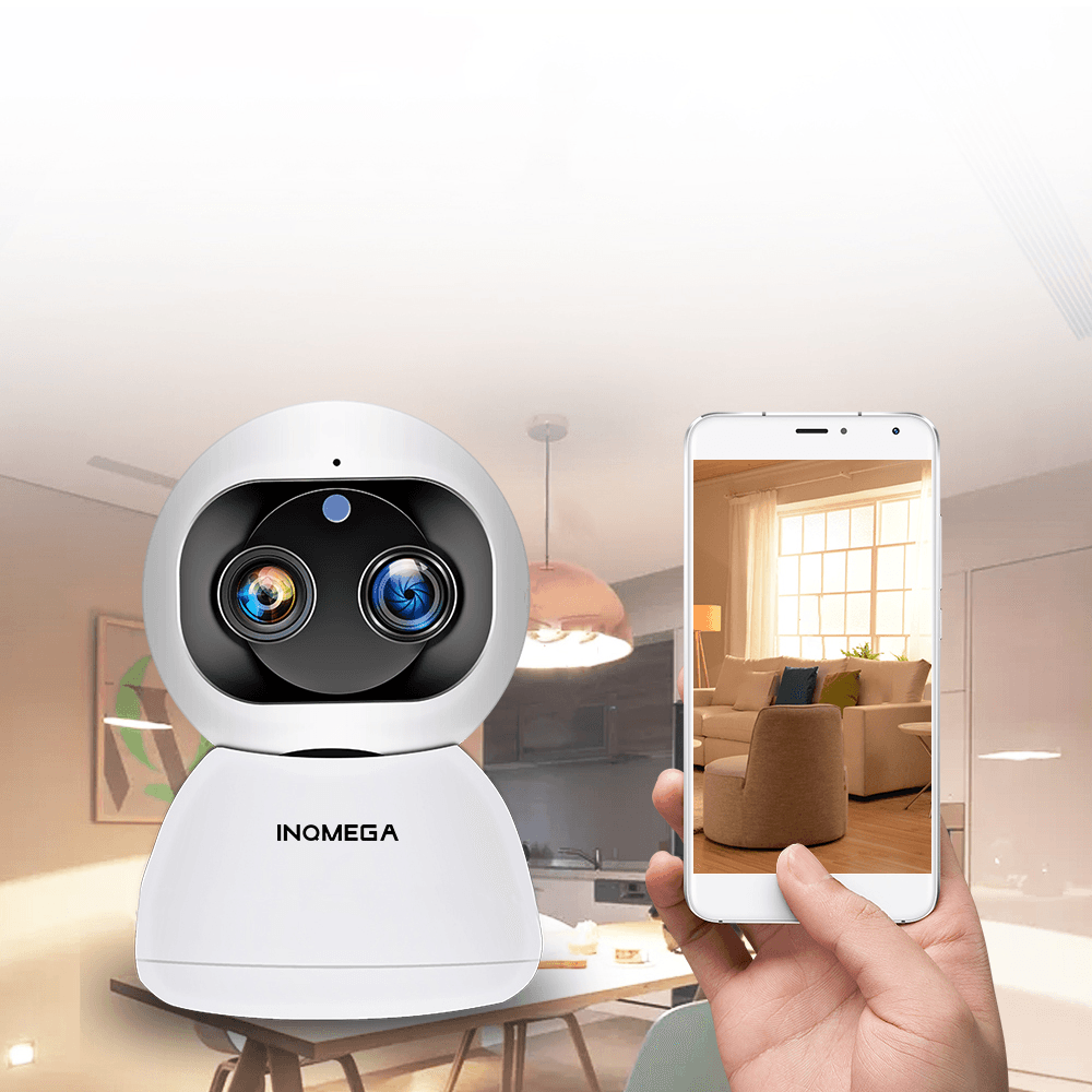 [Dual Lens] INQMEGA Cloud 1080P 2MP Dual-Lens PT 360¬∞ Wireless IP Camera Wifi Auto Tracking Indoor Home Security Surveillance CCTV Network Baby Monitors