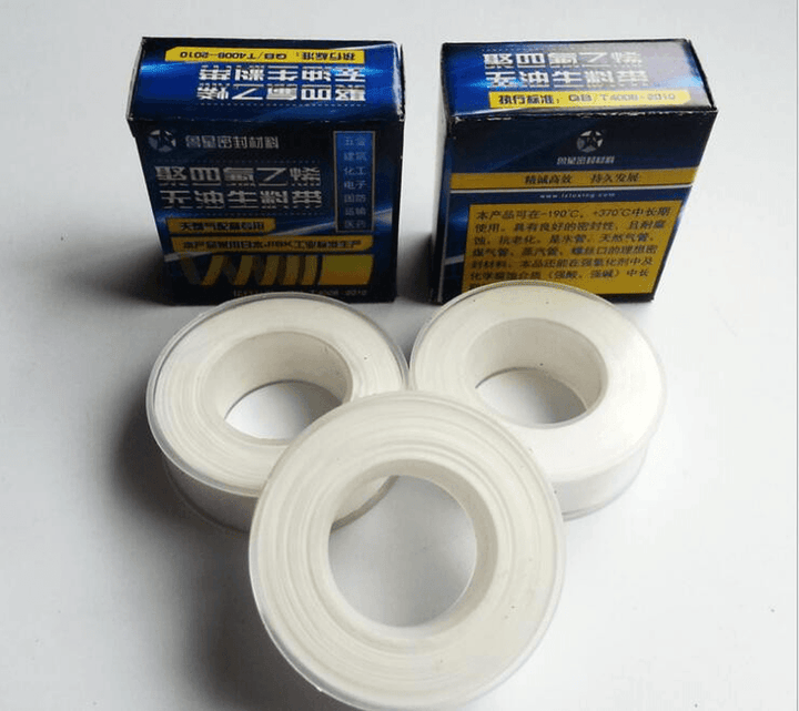 1Pcs 20M PTFE White Thread Pipe Tape Plumbers Seal Ring Tape 18X0.1Mm