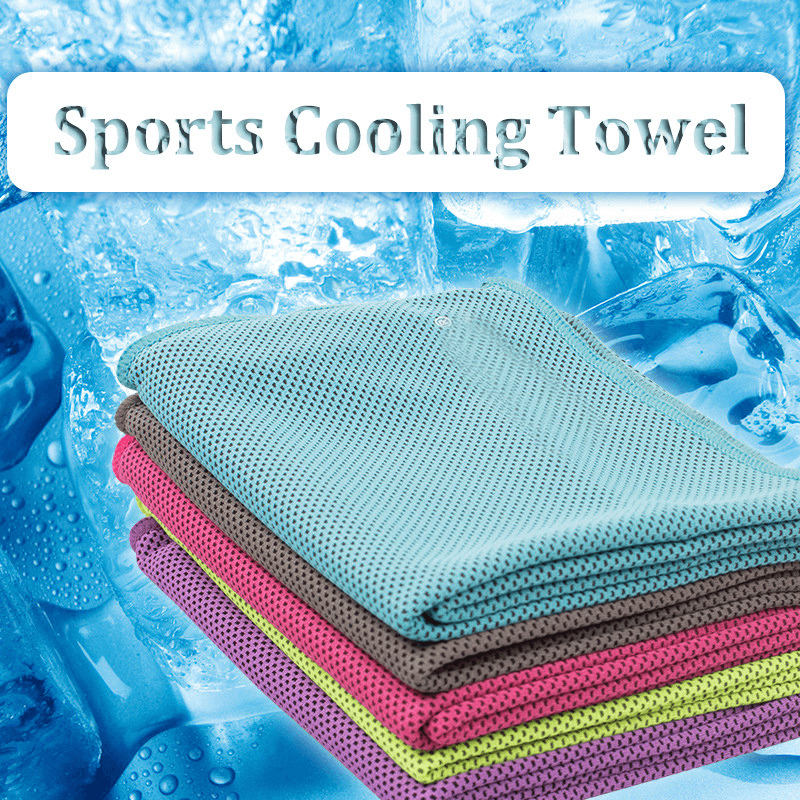 31X100Cm Microfiber Squishy Absorbent Summer Cold Towel Sports Hiking Travel Cooling Washcloth