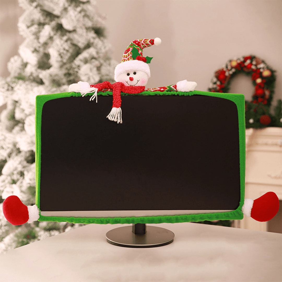 3 Style Christmas Computer Laptop LCD Screen Monitor Decor Cover Suit 19-27"